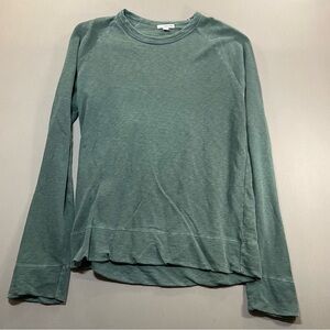 James Perse Vintage French Sweatshirt, Crew Neck Raglan - Mens 0 XS